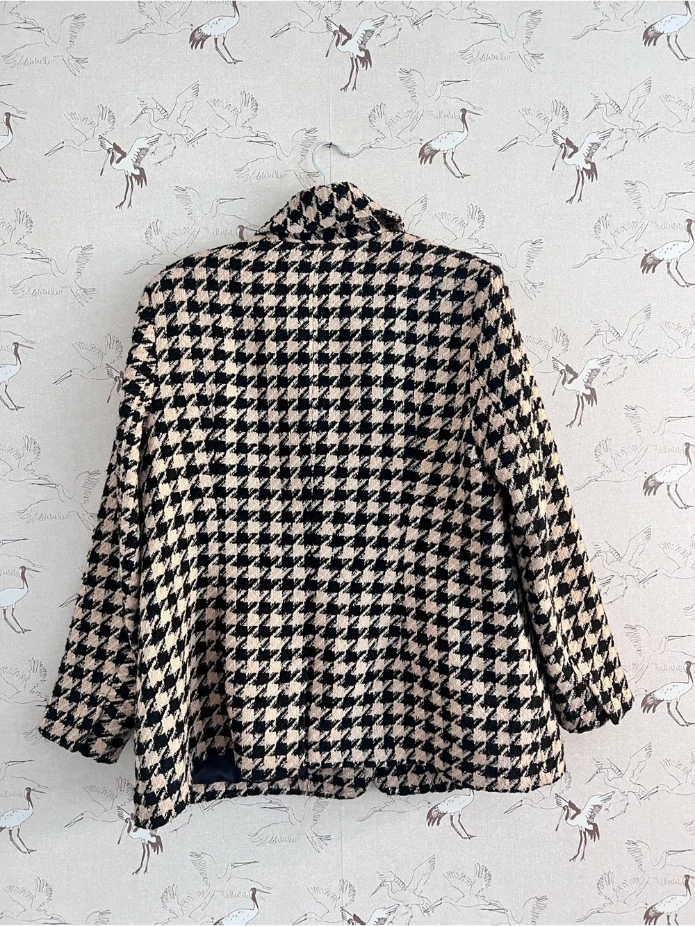 Amaryllis houndstooth blazer